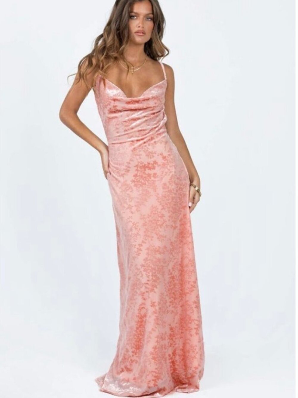 Princess Polly Pink Satin Maxi Dress